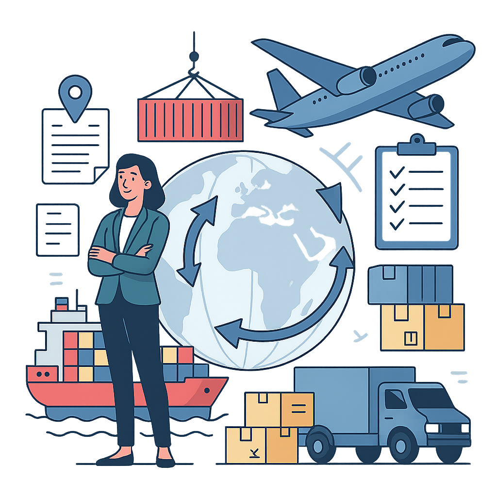 Imagem representando empresa de importação e exportação