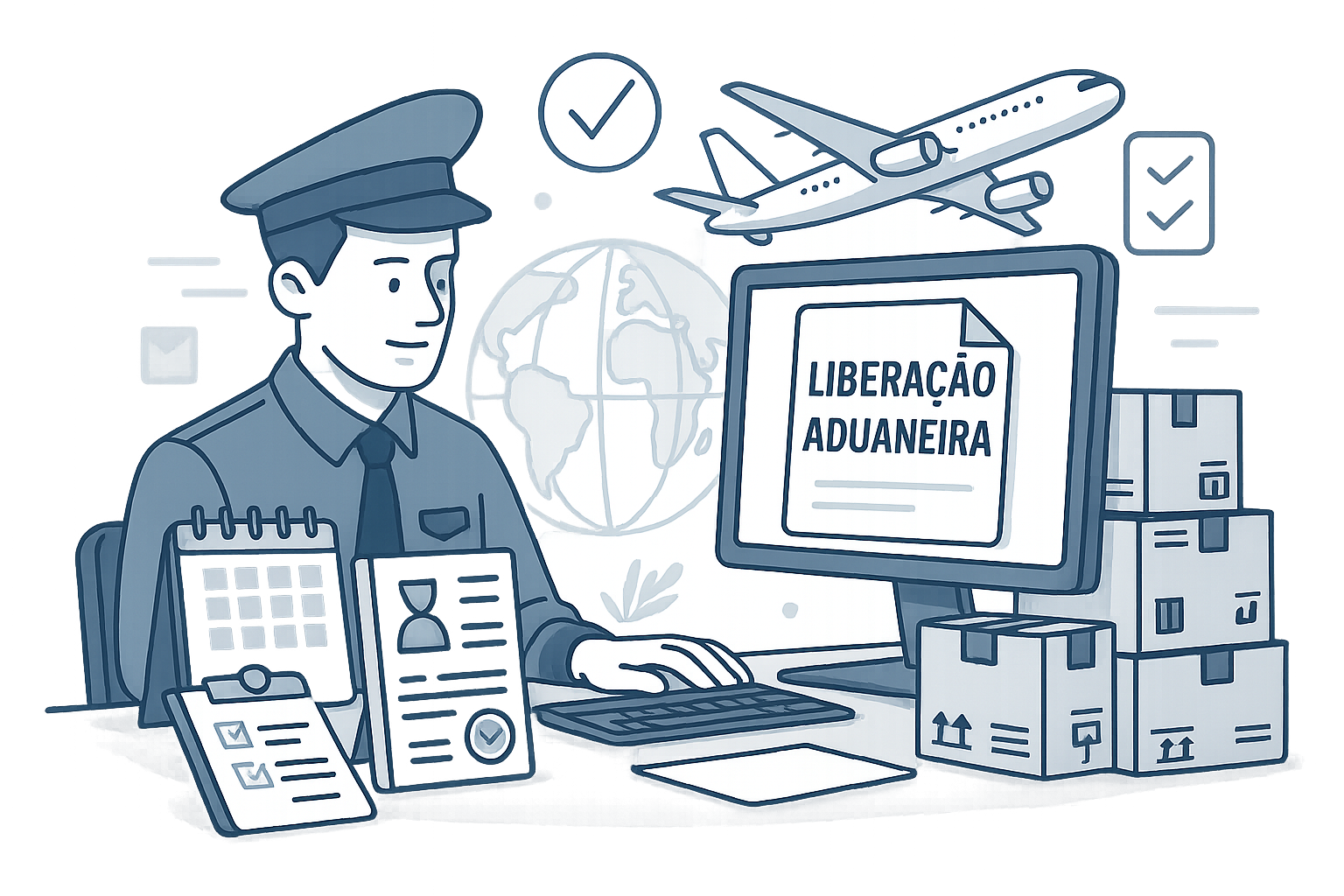 Imagem representando liberação aduaneira